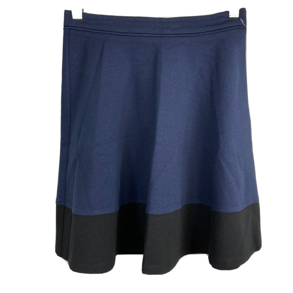 Boden Dresses & Skirts - Boden Skirt‎ Womens Sz 2P Petite Navy Blue Black A Line Stretch Knit Flare